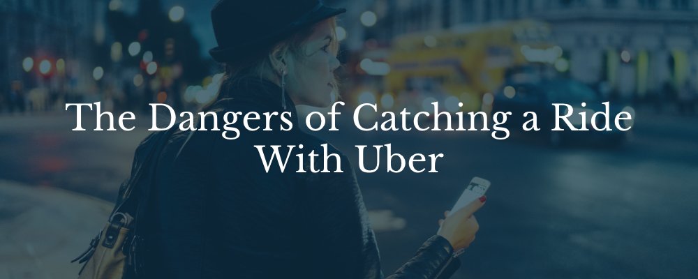 Danger of catching a ride with Uber. Person waiting with rideshare vehicle 