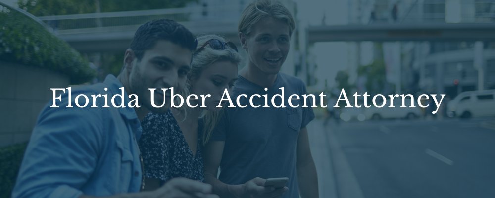 Florida Uber Accident Attorney. Group waiting for rideshare vehicle.